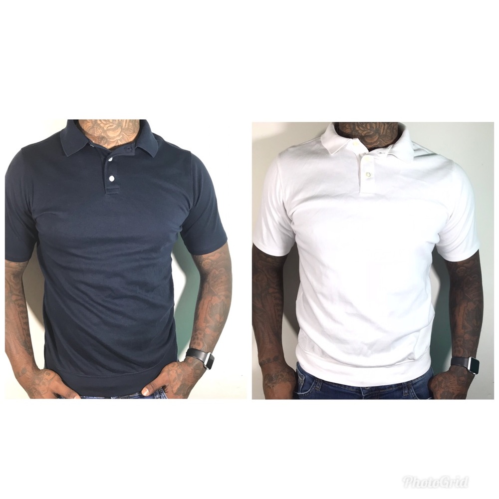Lands’End button down shirts 2 for $20 blue&white